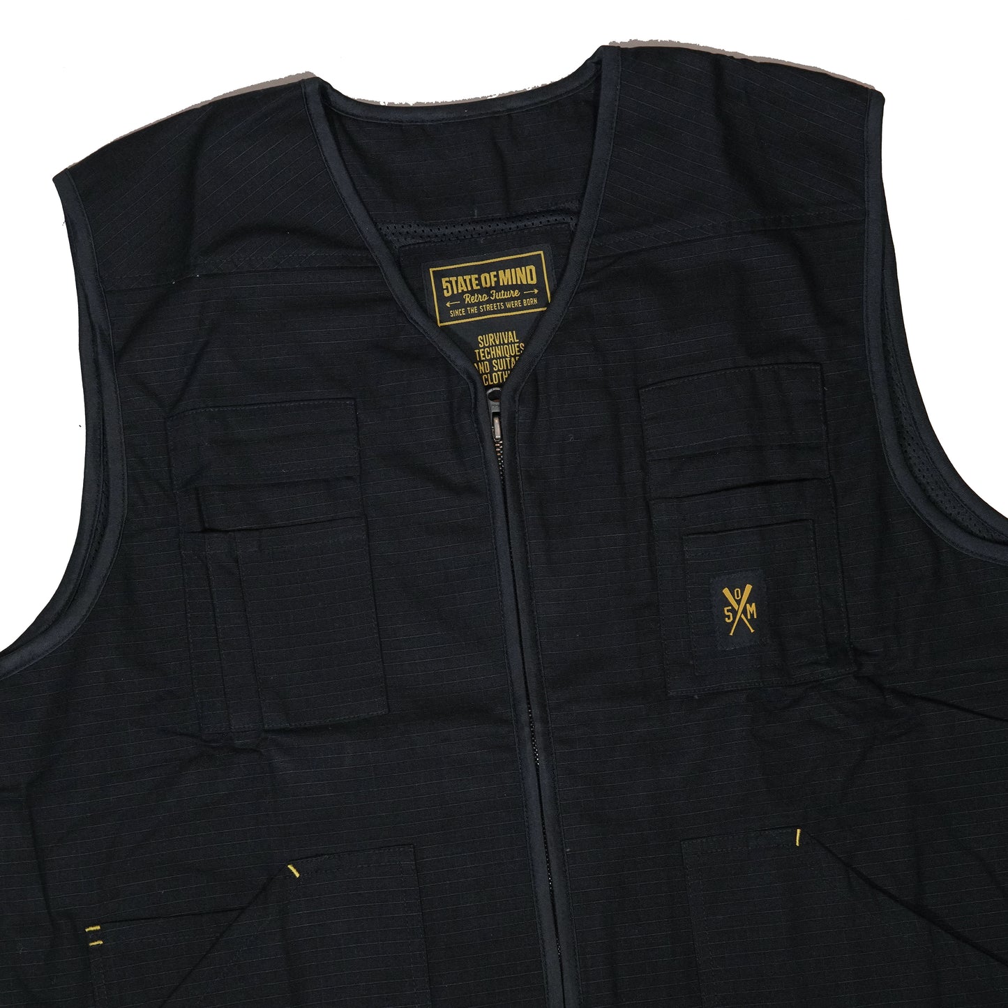 " RETROFUTURE COMBAT " Combat Vest Black