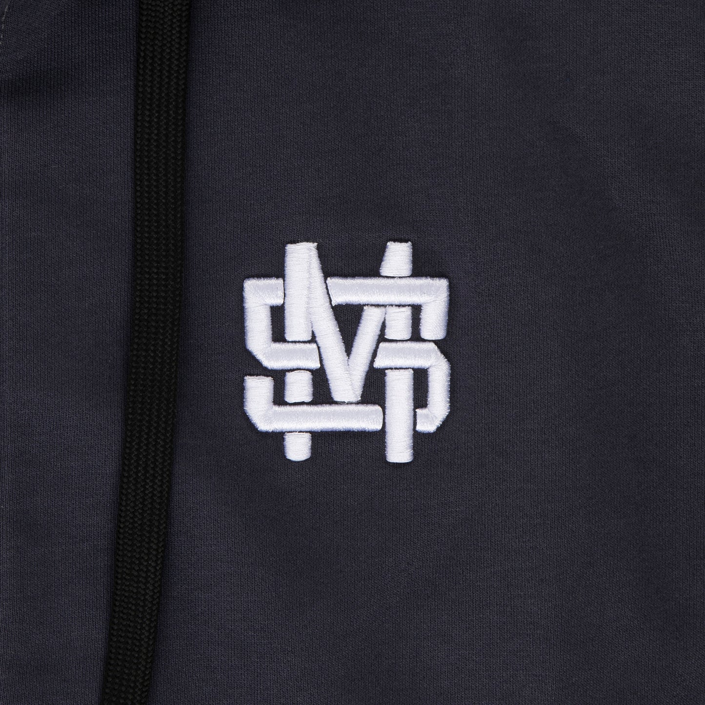 "MONOGRAM" Hoodie Zip Dark Grey