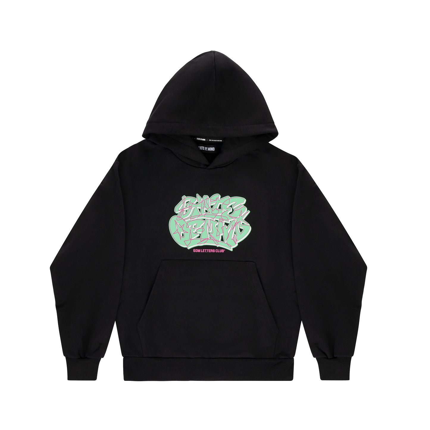 "LETTERS STUDIO" Hoodie Black