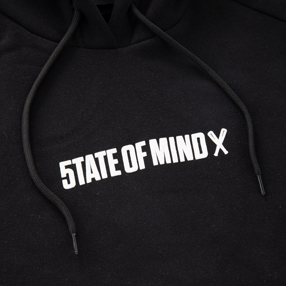 " BOX LOGO " Raglan Hoodie Black
