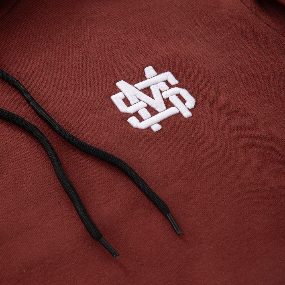 " MONOGRAM " Hoodie Brick