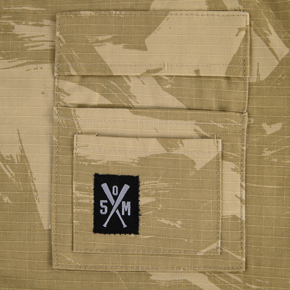 " RETROFUTURE COMBAT " Short Jacket Beige/Camo