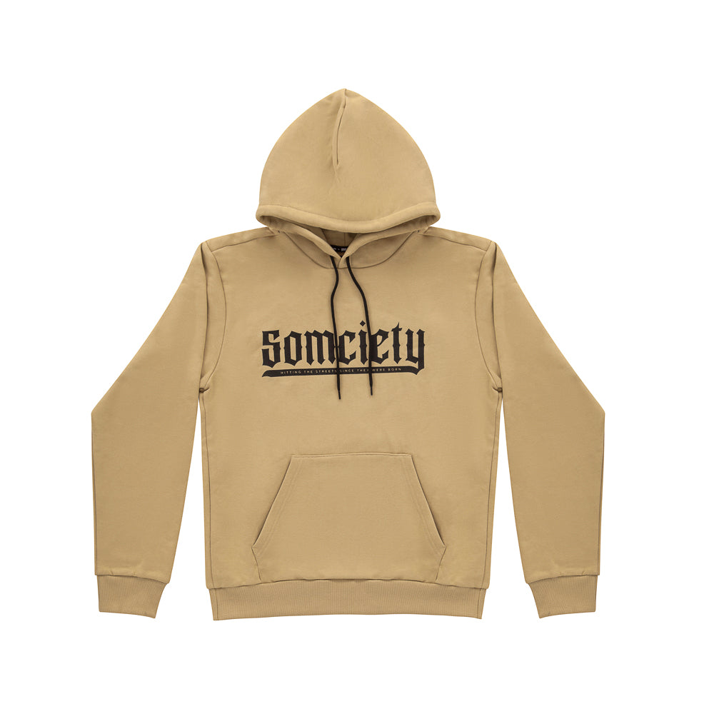 " 5OMCIETY " Hoodie Sand
