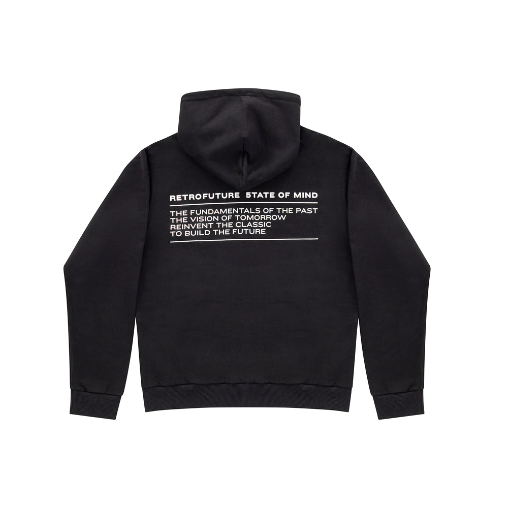 " RETROFUTURE BASIC " Hoodie Black