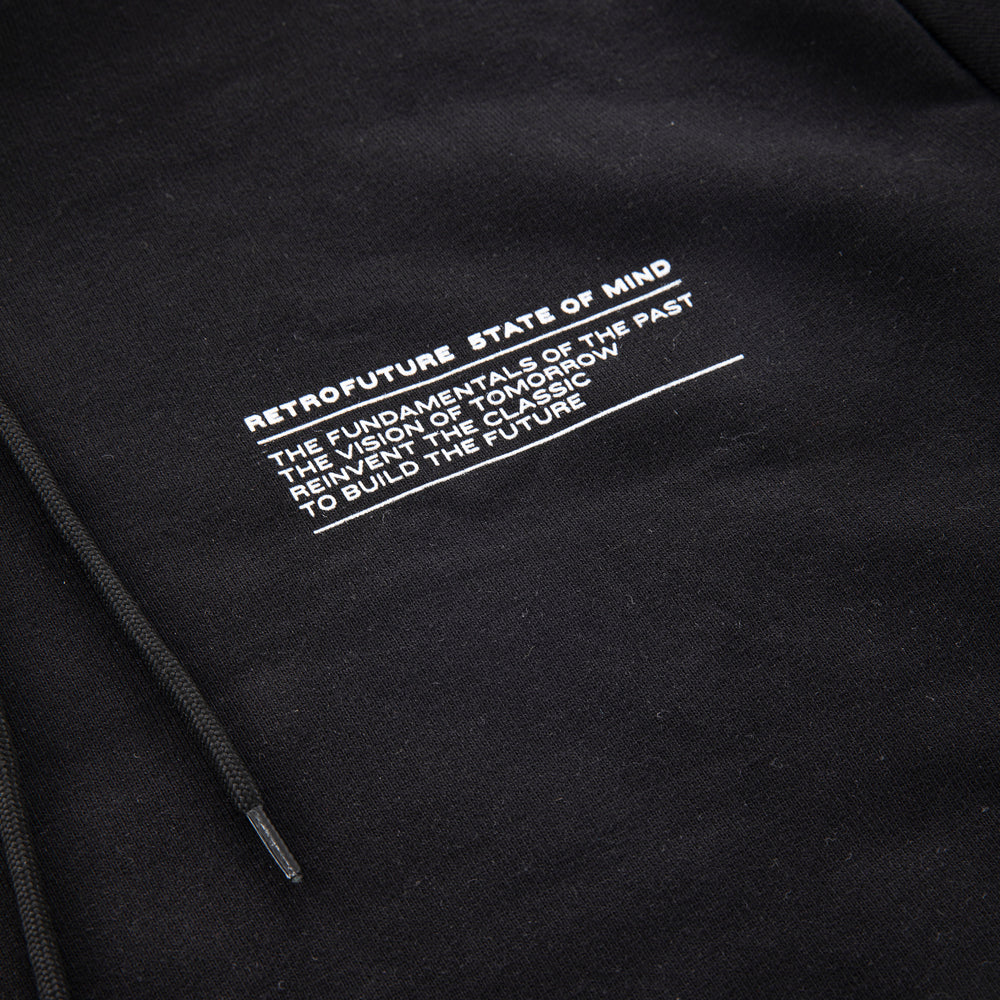 " RETROFUTURE BASIC " Hoodie Black