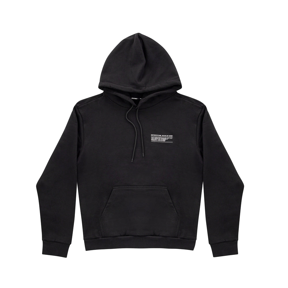 " RETROFUTURE BASIC " Hoodie Black