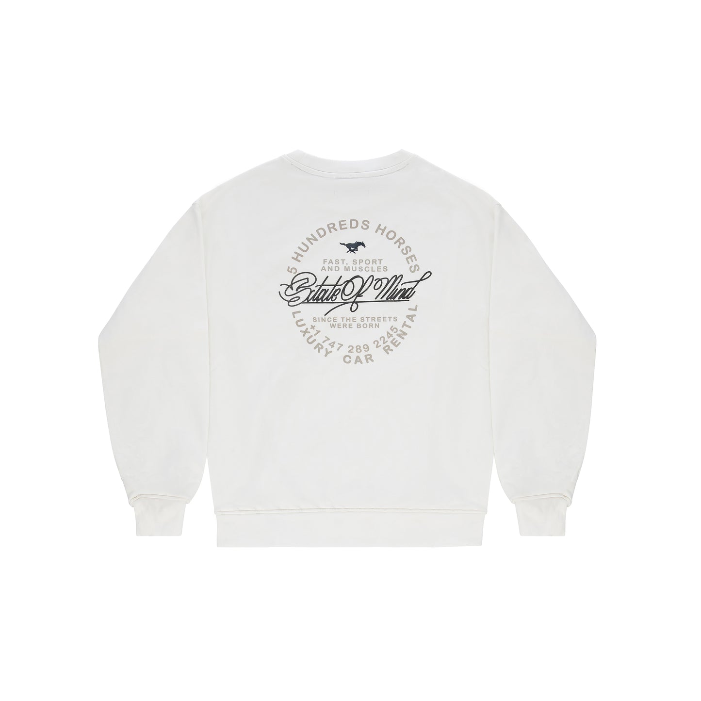 "URBAN CLASSY" Sweatshirt Autonoleggio Milk