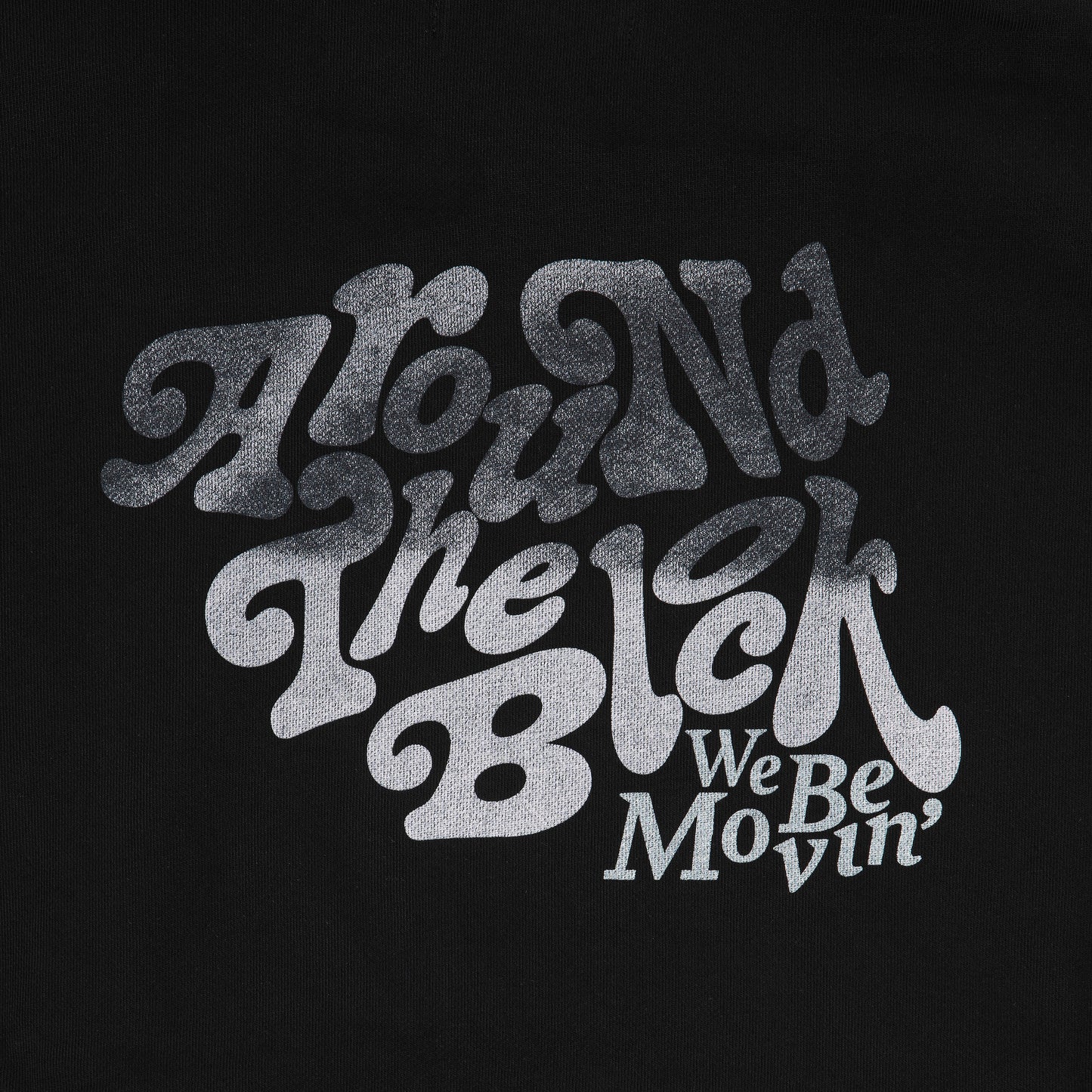 "AROUND THE BLOCK" Hoodie Black