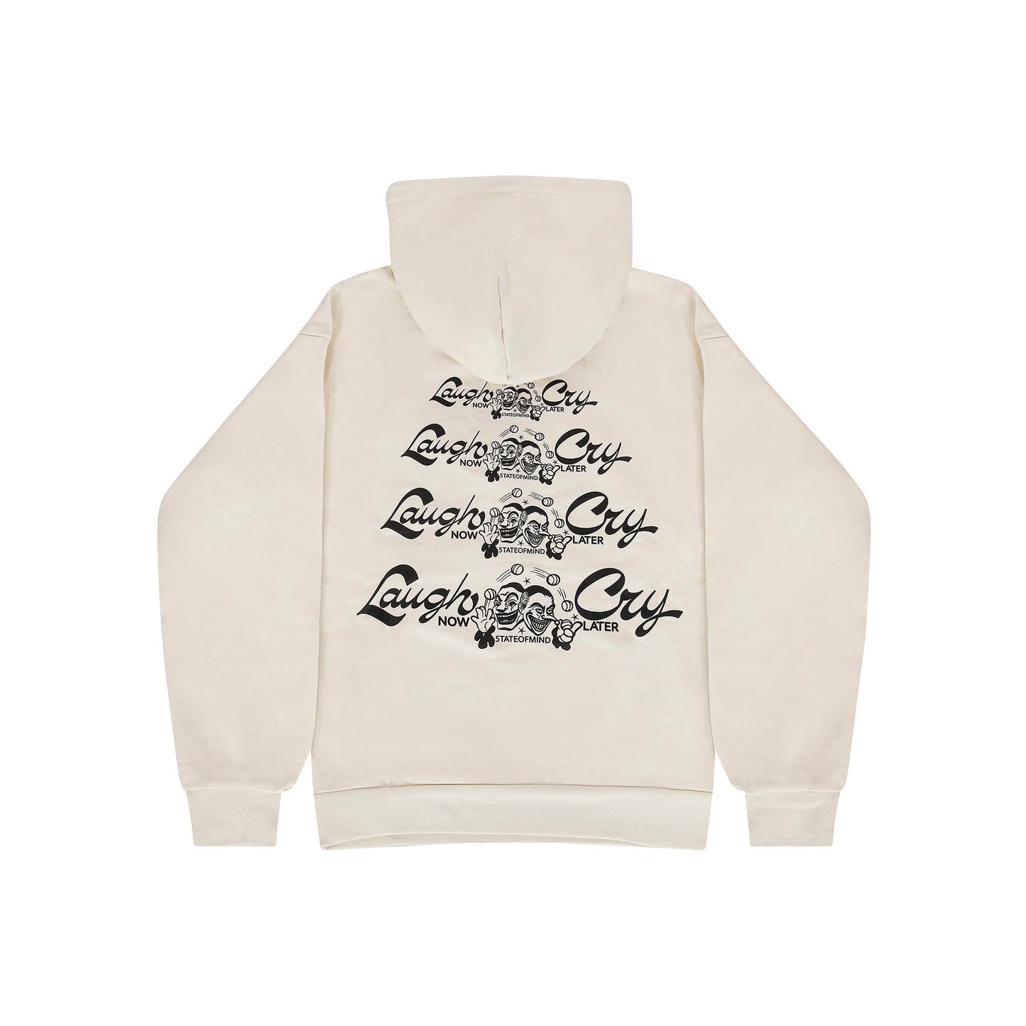"Laugh Now Cry Later" Hoodie Off white