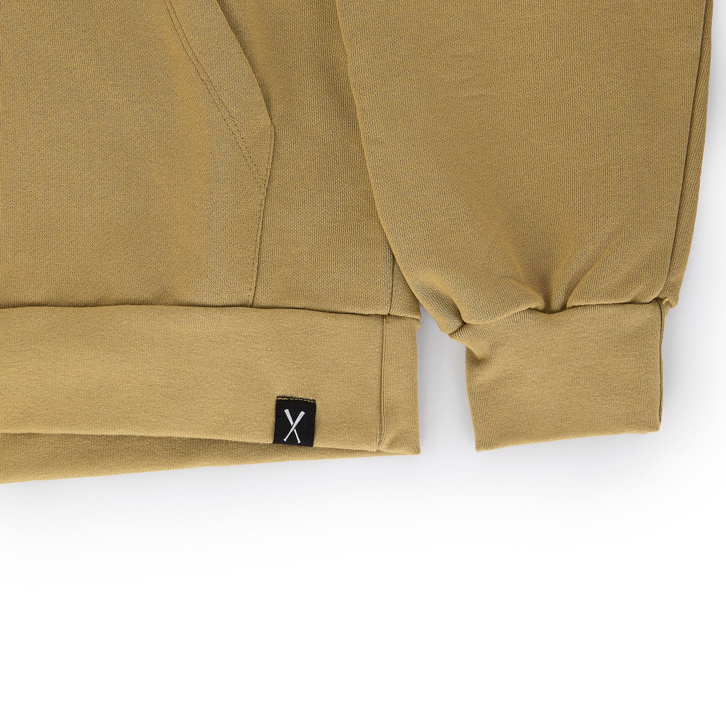 "RETROFUTURE BASIC" RF Statement Hoodie Khaki