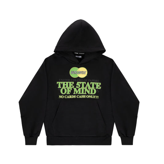 "CASH ONLY" Hoodie Black