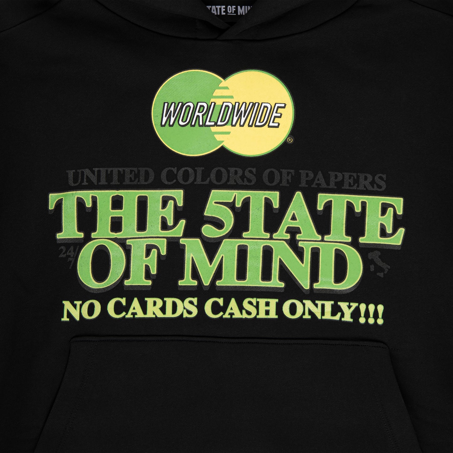 "CASH ONLY" Hoodie Black