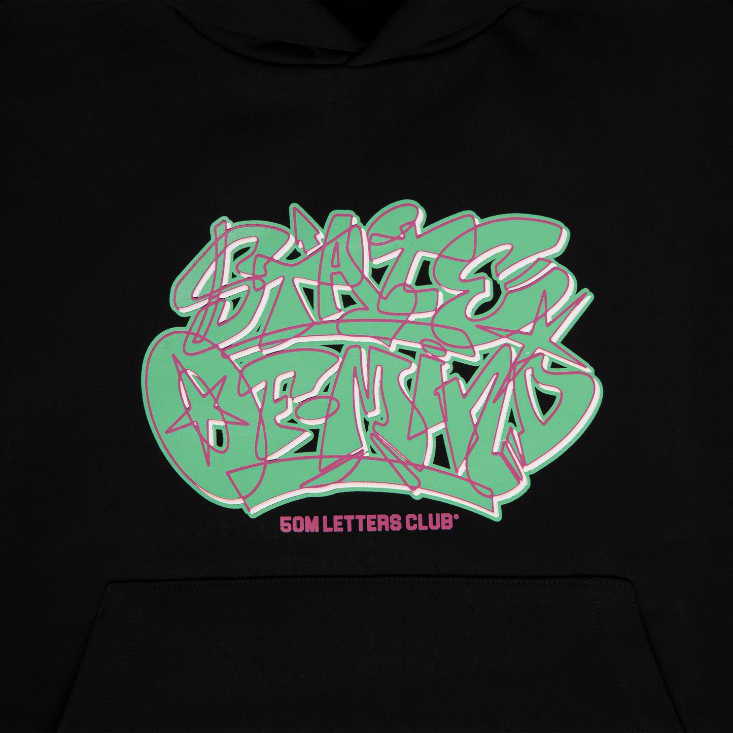 "LETTERS STUDIO" Hoodie Black