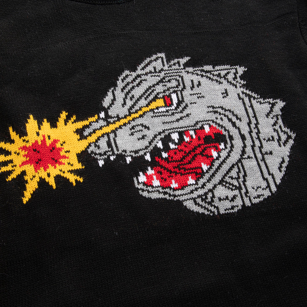 " 5OMZILLA " Sweater Black