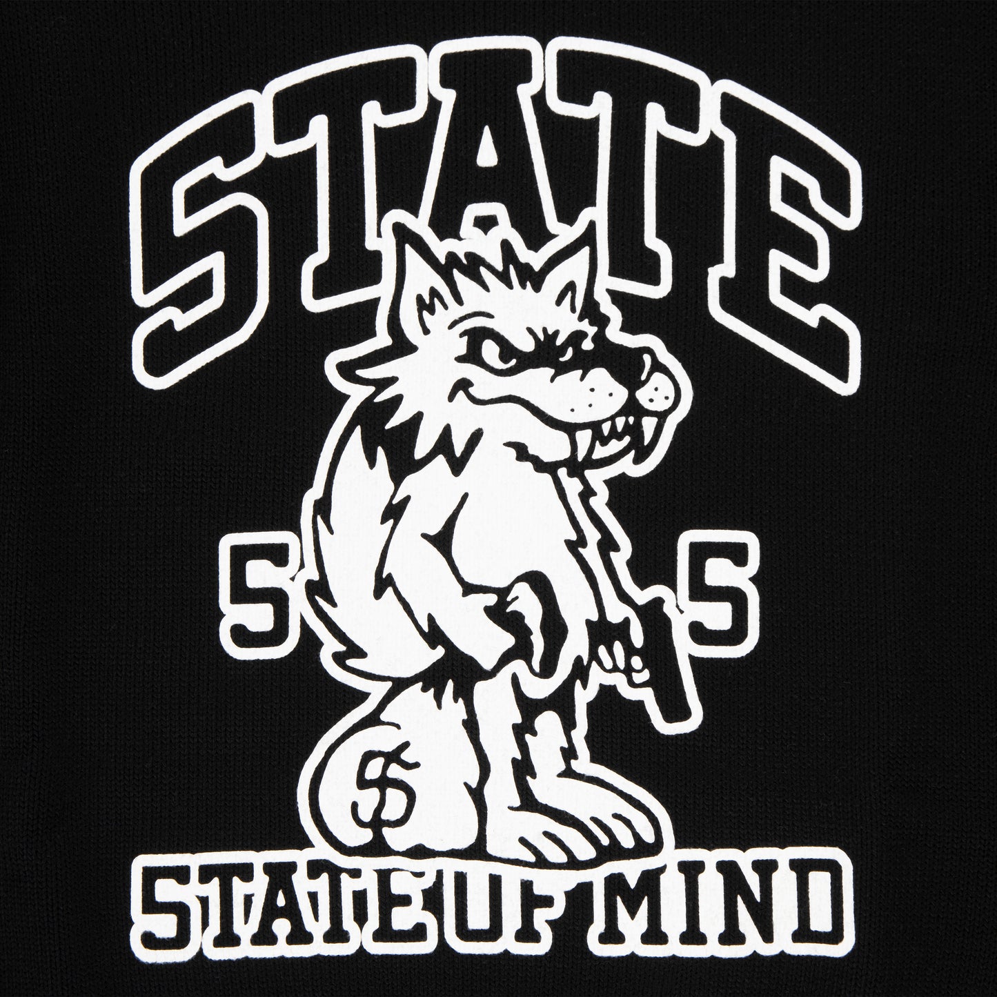 "WOLF ROBBER" Sweater Black