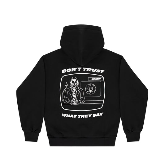 "5OM NEWS" Hoodie 50M News Black