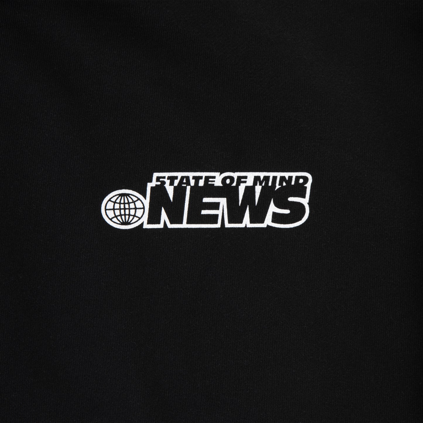 "5OM NEWS" Hoodie 50M News Black