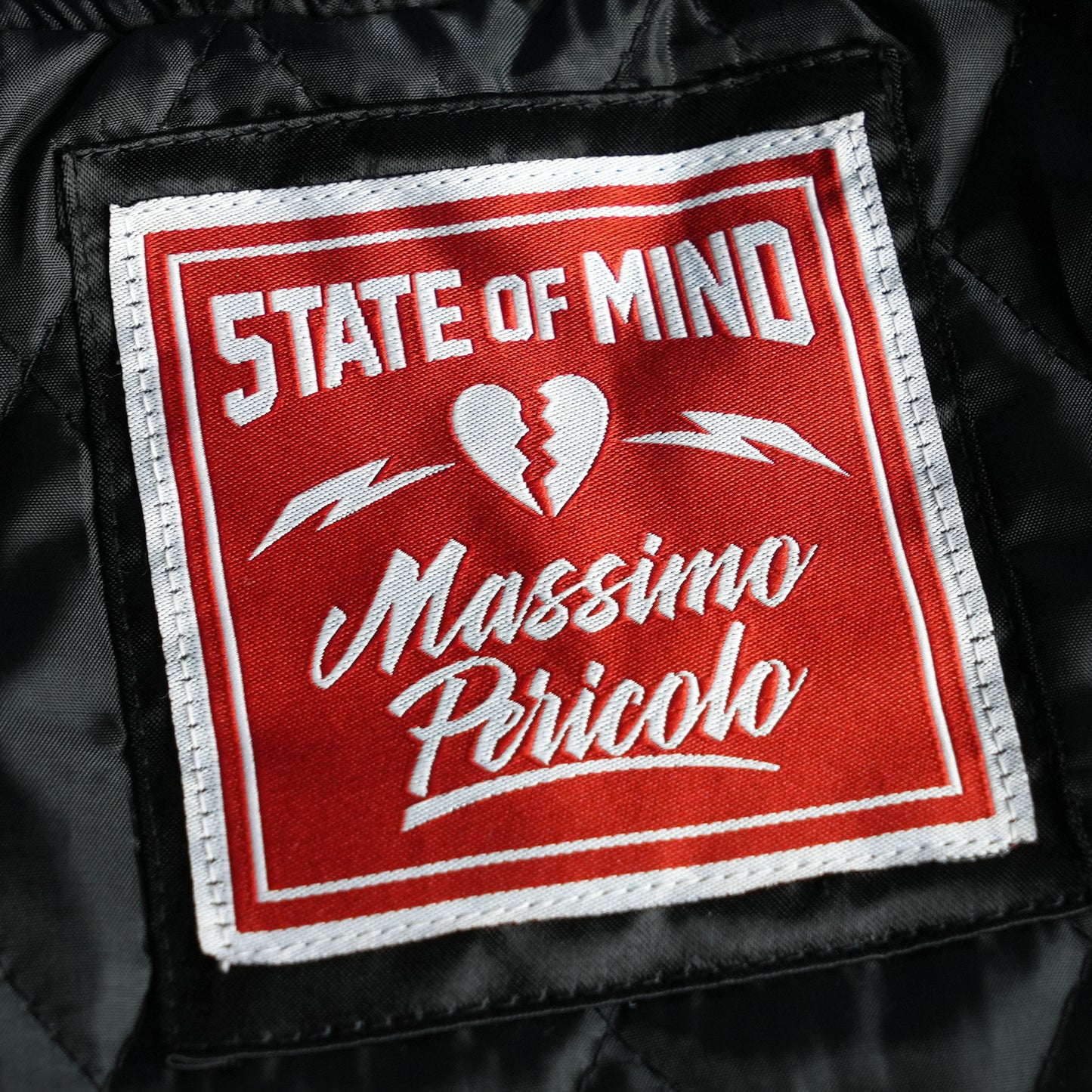 " 5OM x MP " Bomber Jacket Nera