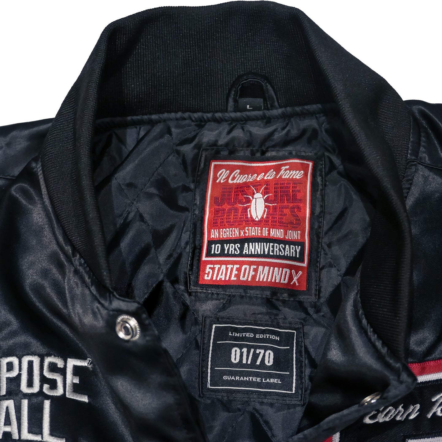 "5OM x ICELF" Bomber Jacket Nera