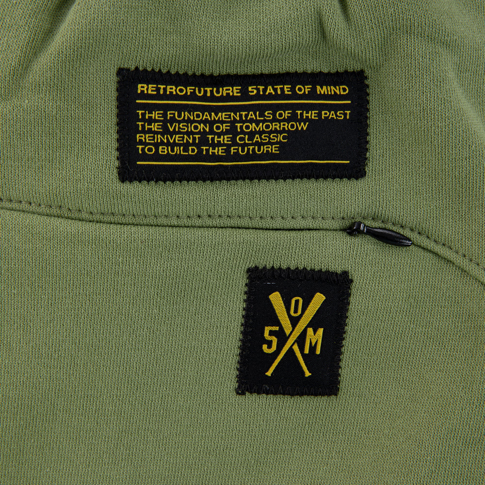 "RETROFUTURE BASIC" Hooligan Joggers Militärgrün