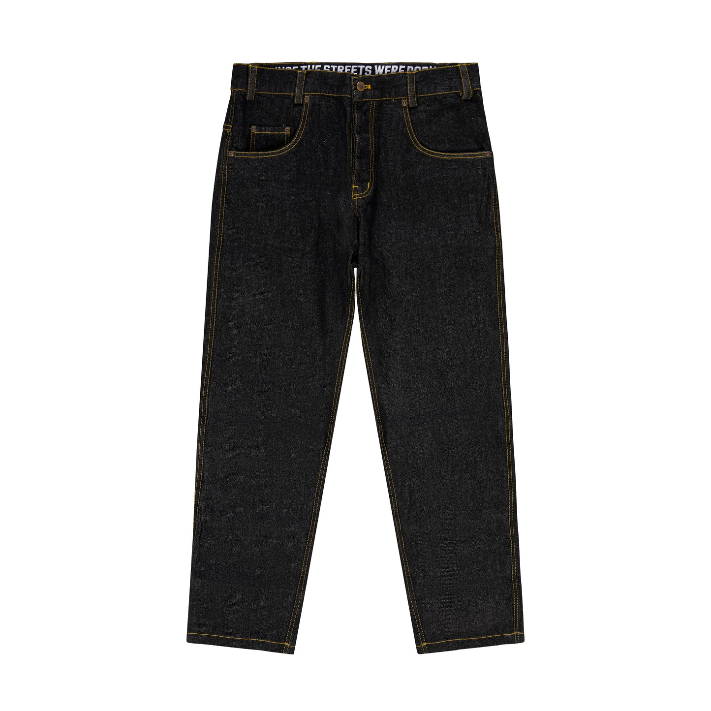 "BOX LOGO" Jeans Relaxed Black
