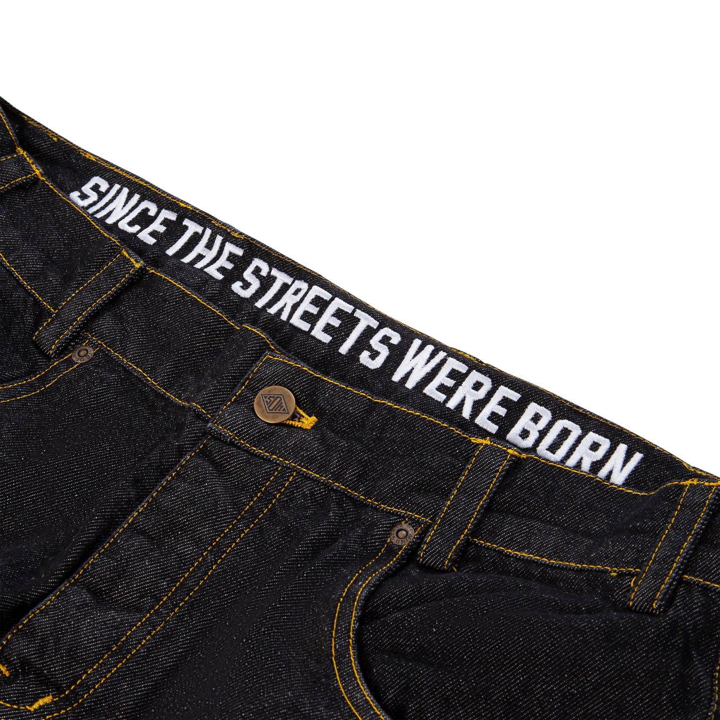 "BOX LOGO" Jeans Relaxed Black