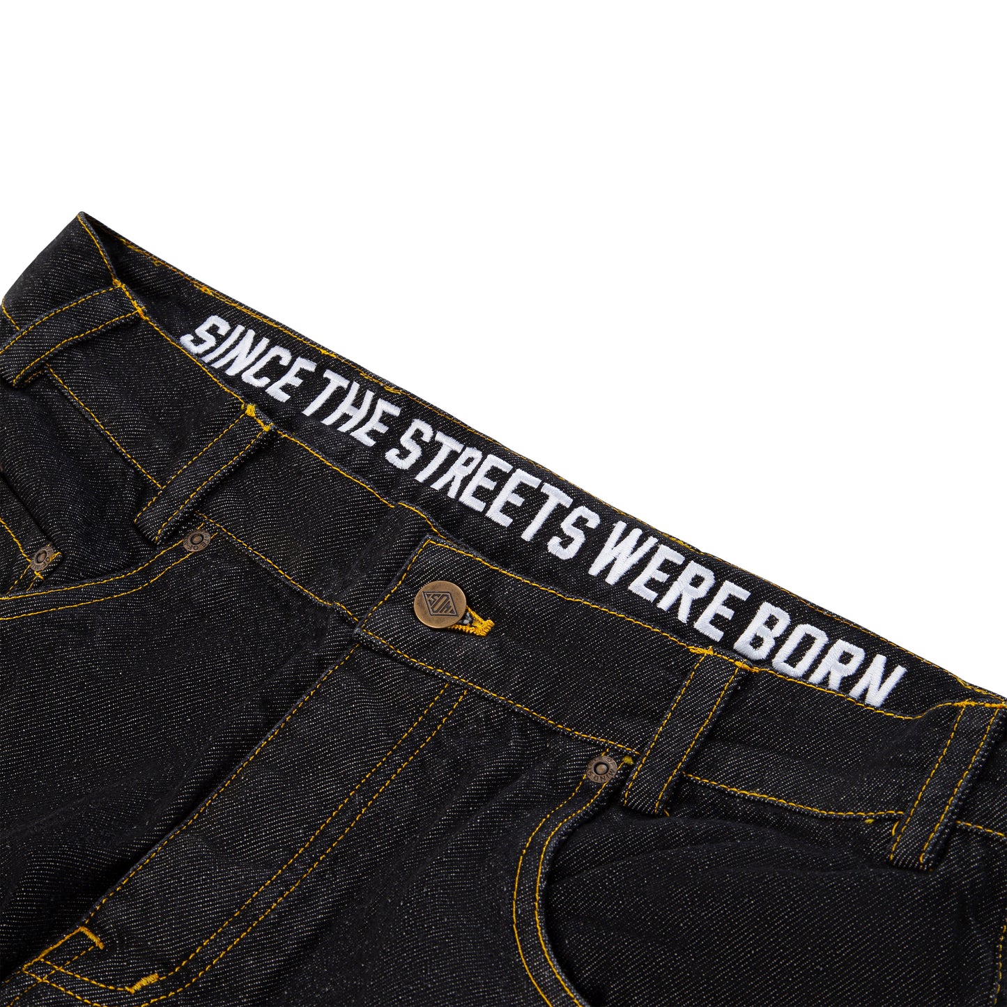 "BOX LOGO" Jeans Baggy Black