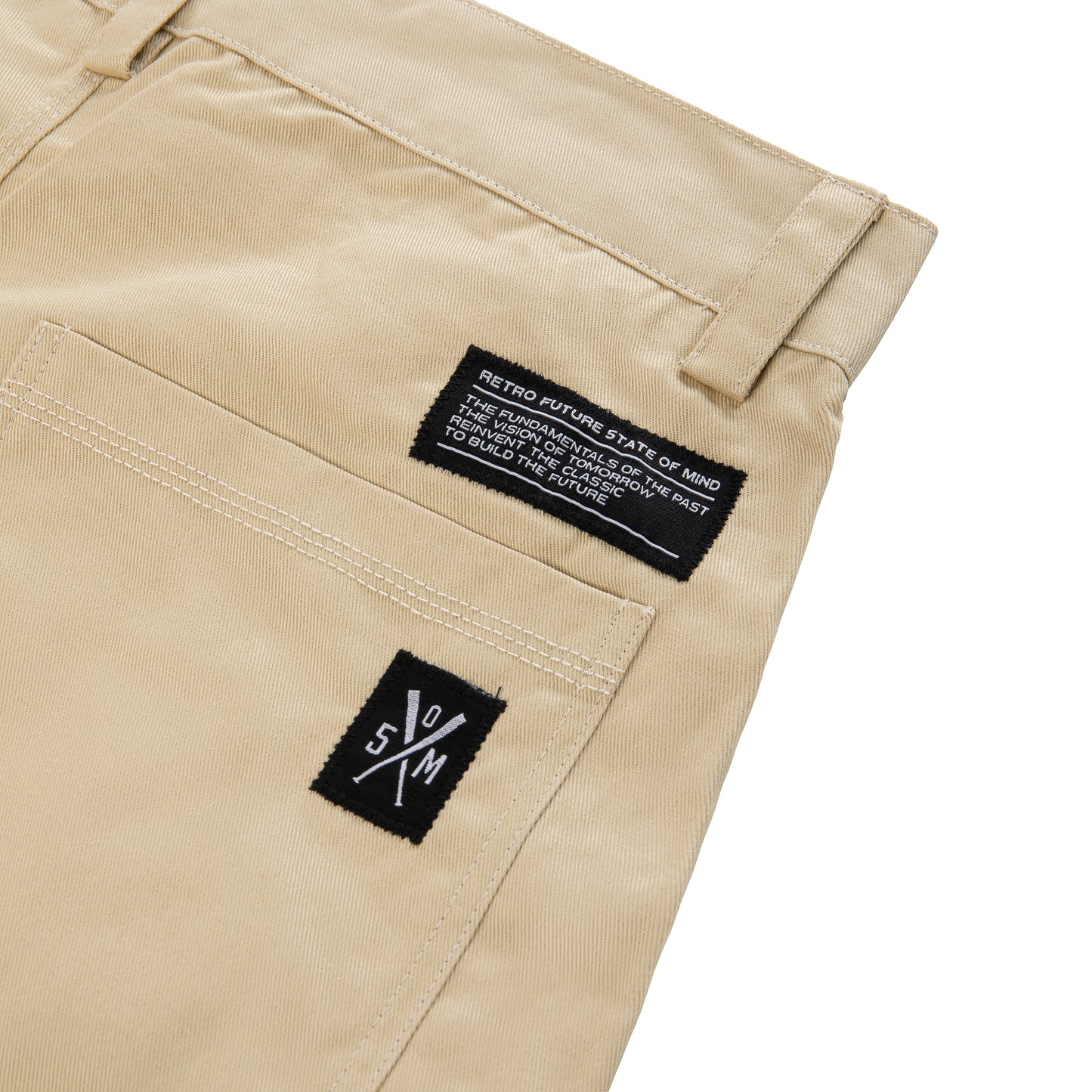 "RETROFUTURE" Carpenter Pants Twill Sand