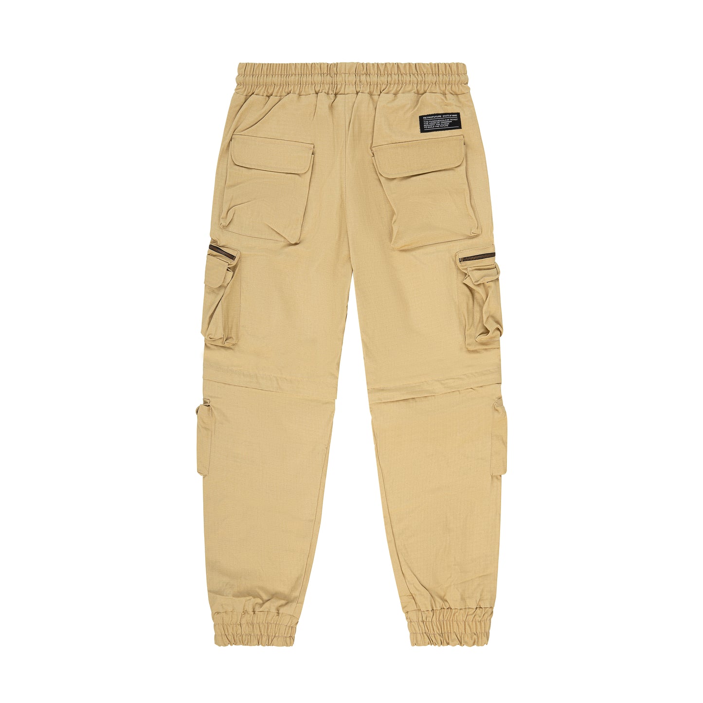 " RETROFUTURE CARGO " Modulable Cargo Jogger Sand