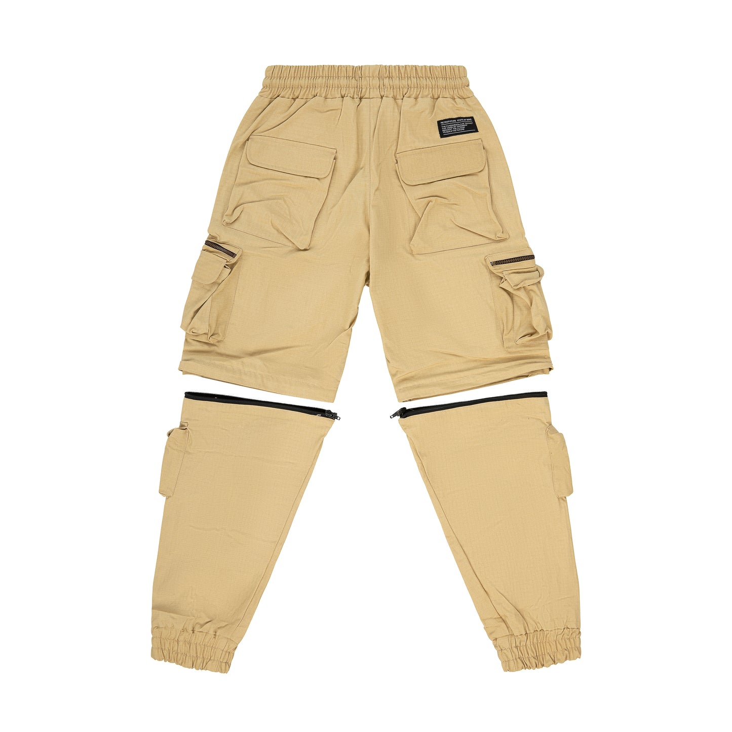 " RETROFUTURE CARGO " Modulable Cargo Jogger Sand