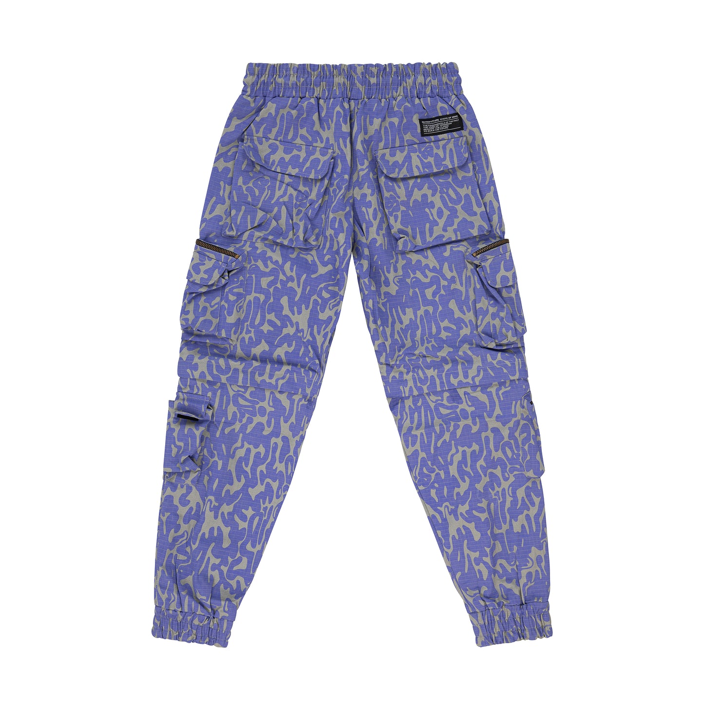 "RETROFUTURE CARGO" Modulable Cargo Jogger Denim Camo