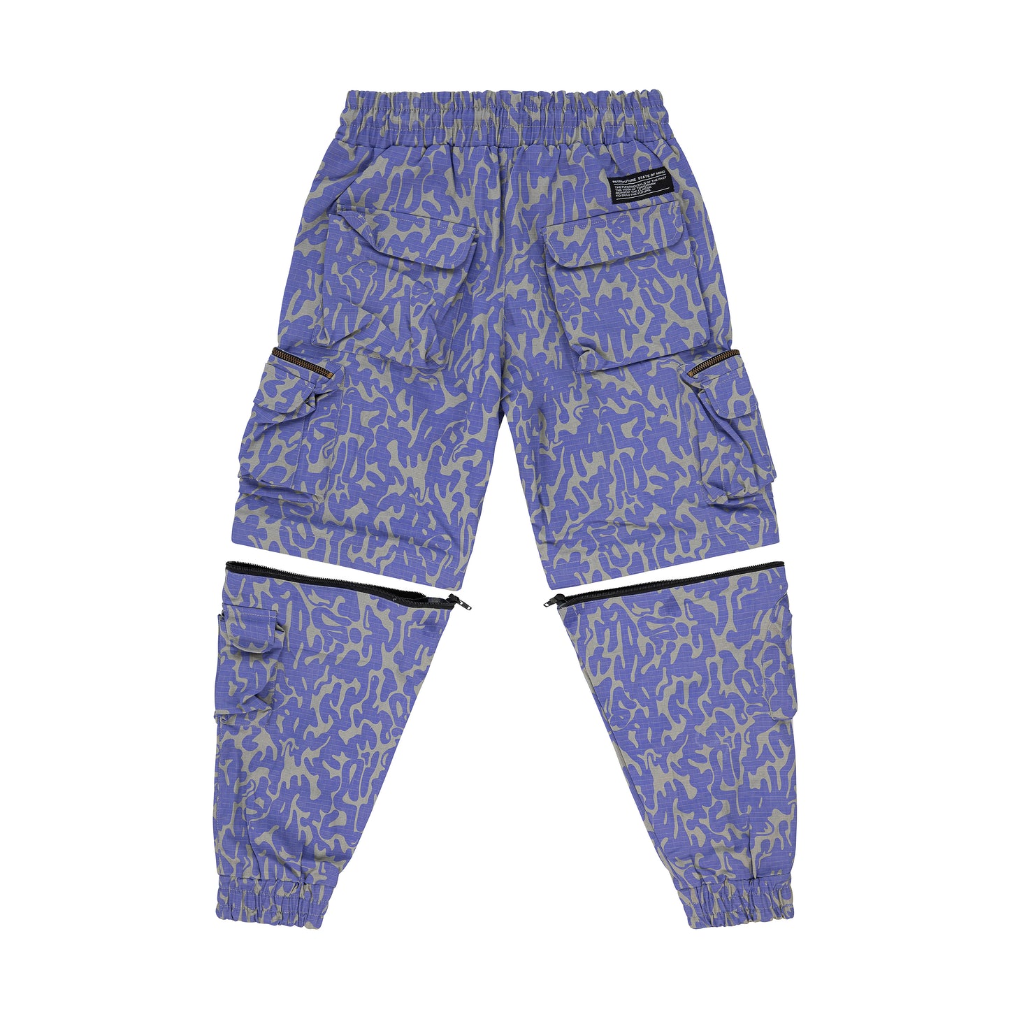 "RETROFUTURE CARGO" Modulable Cargo Jogger Denim Camo