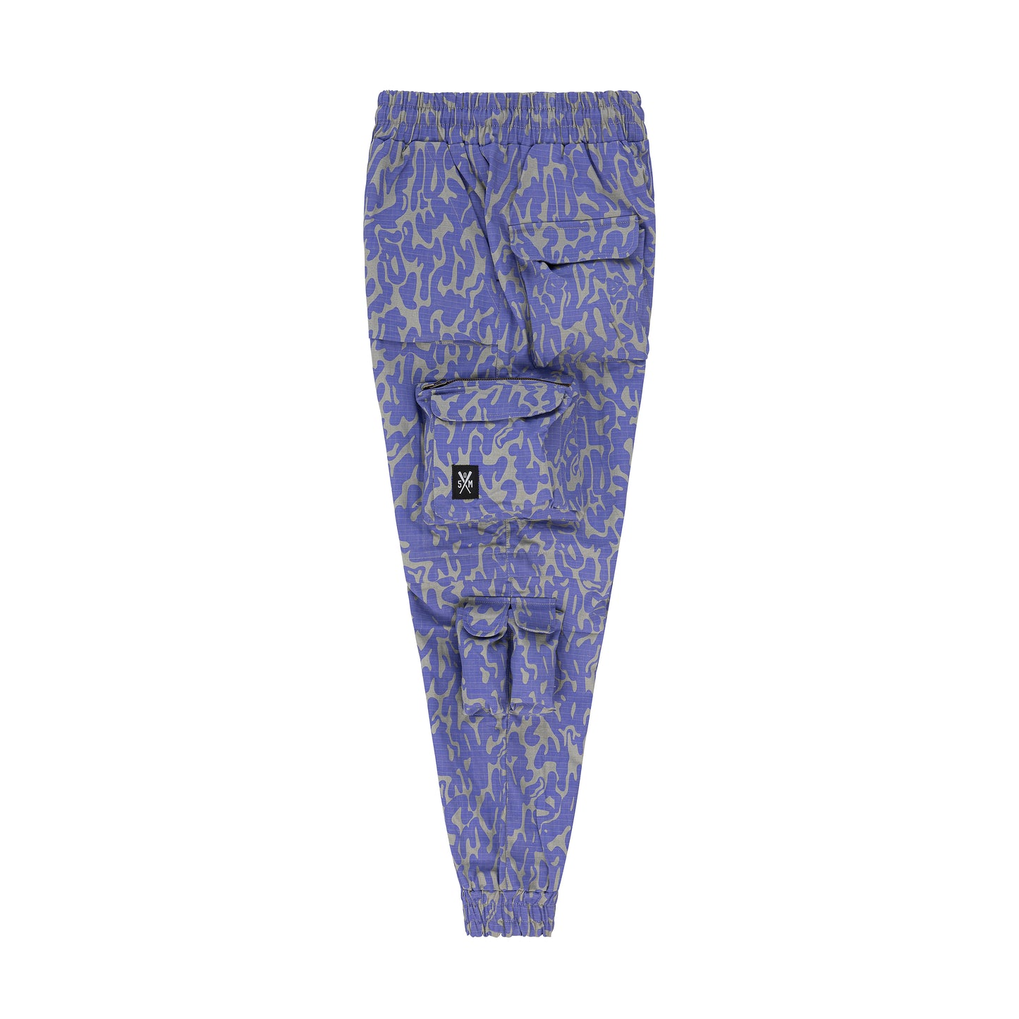 "RETROFUTURE CARGO" Modulable Cargo Jogger Denim Camo