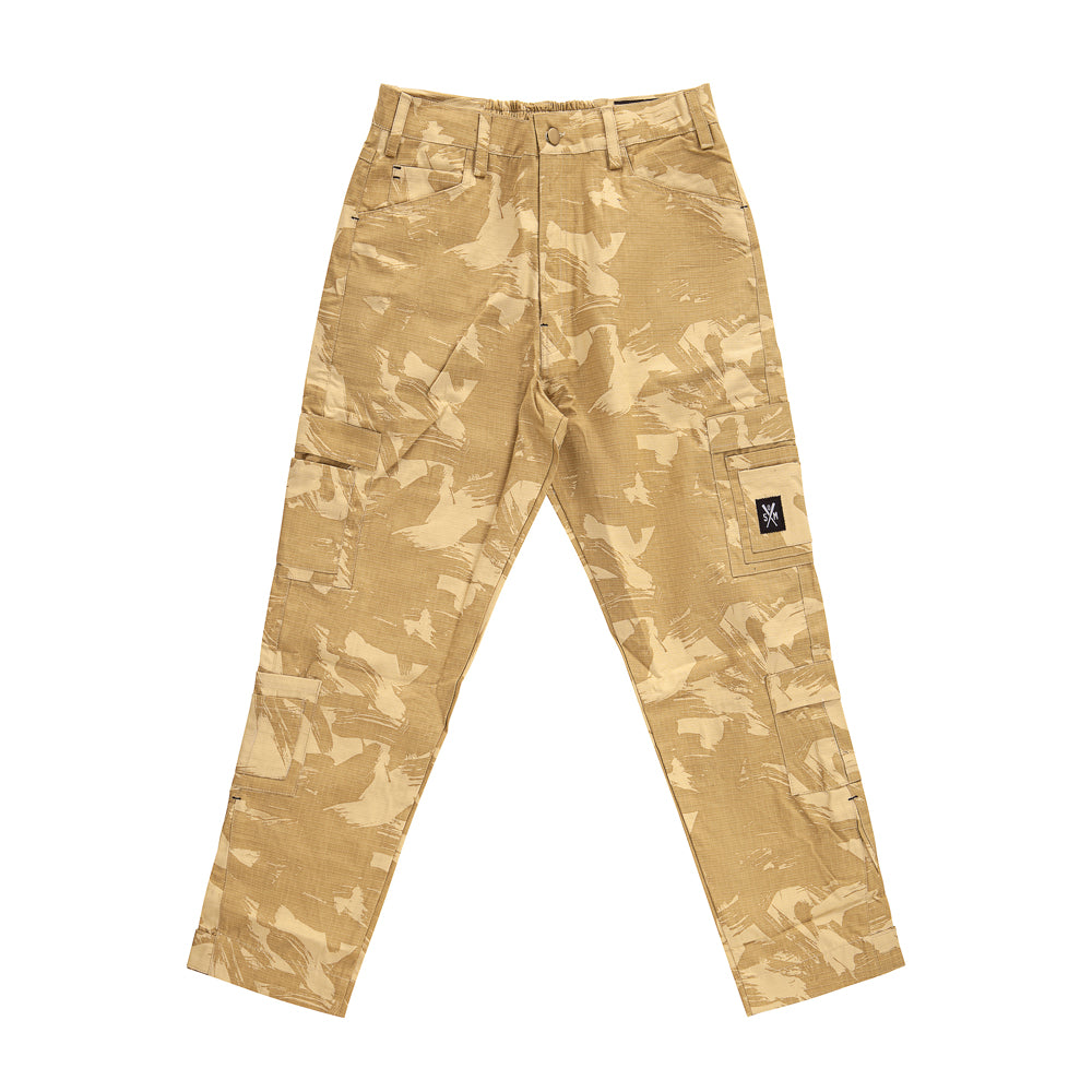" RETROFUTURE COMBAT " Ripstop Cargo Pant Beige/Camo