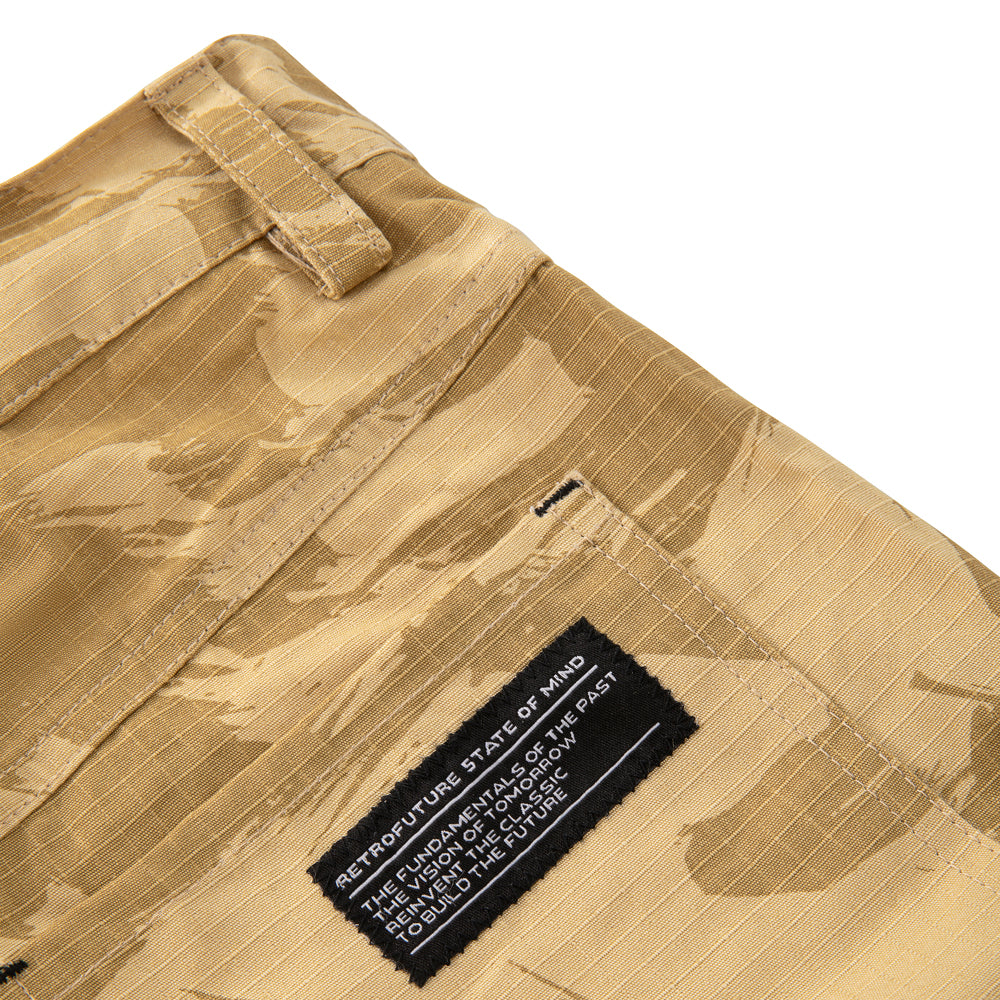 " RETROFUTURE COMBAT " Ripstop Cargo Pant Beige/Camo