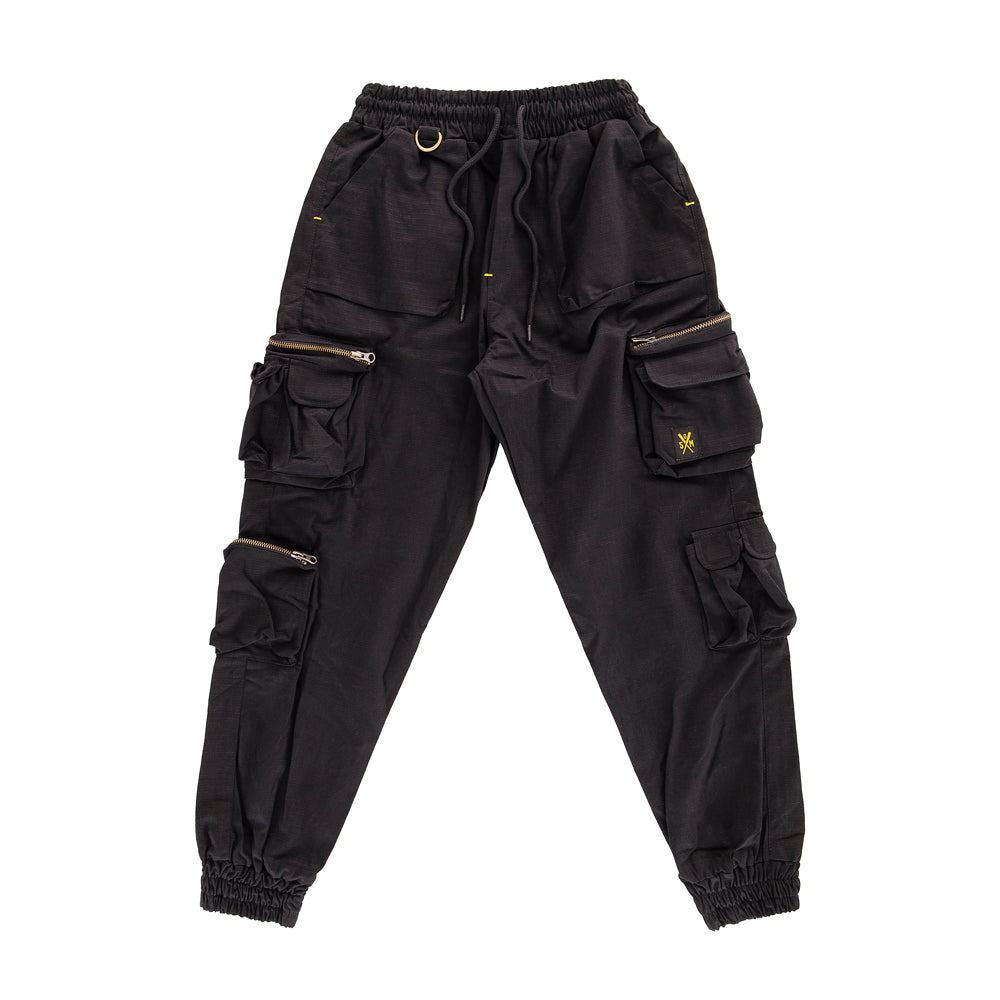 " RETROFUTURE CARGO " Jogger Cargo Black