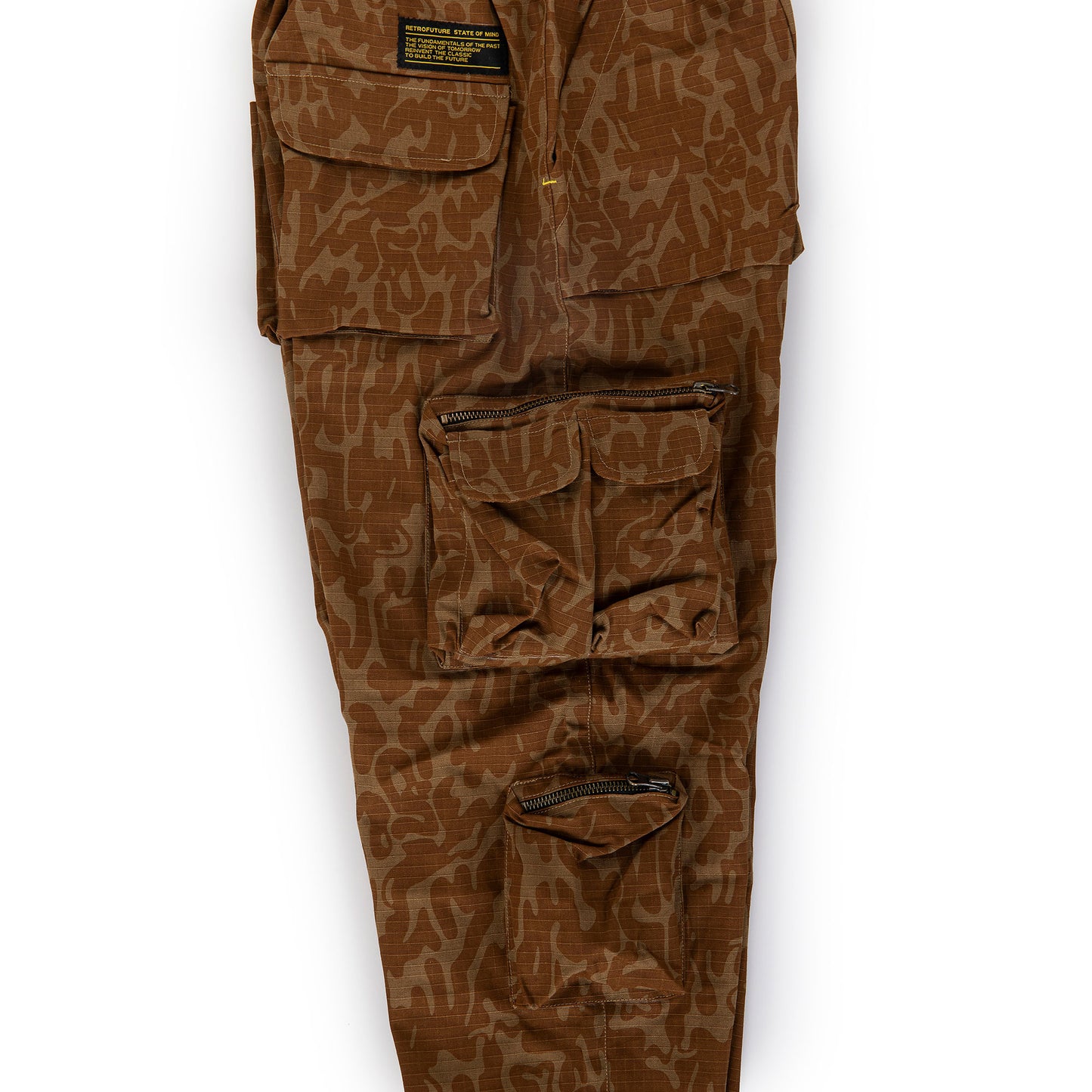 "RETROFUTURE CARGO" Jogger Brown Camo