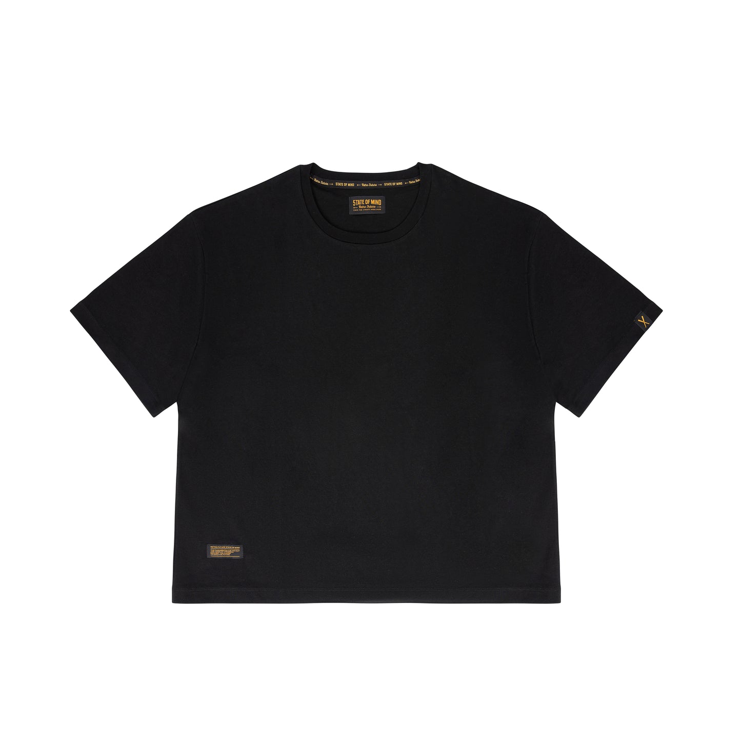 "RETROFUTURE BASIC" T-Shirt Boxy Black