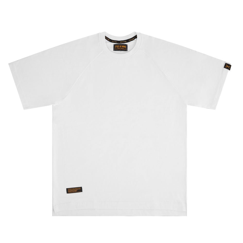 "RETROFUTURE BASIC" RF Raglan T-Shirt White