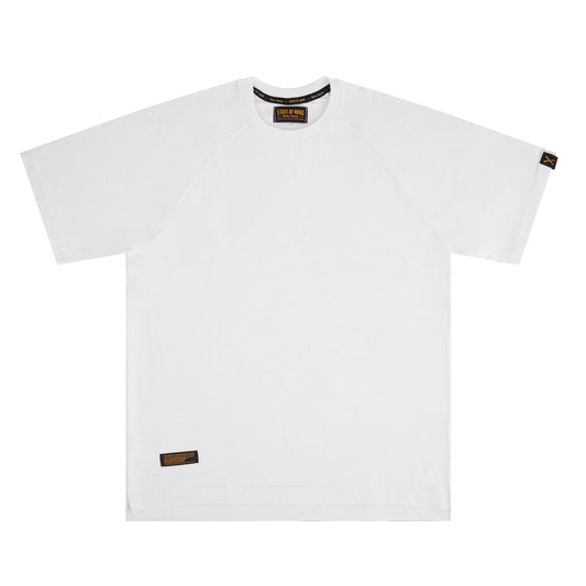 "RETROFUTURE BASIC" RF Raglan T-Shirt White