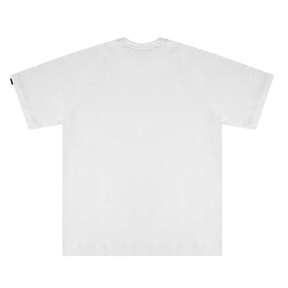 "RETROFUTURE BASIC" RF Raglan T-Shirt White