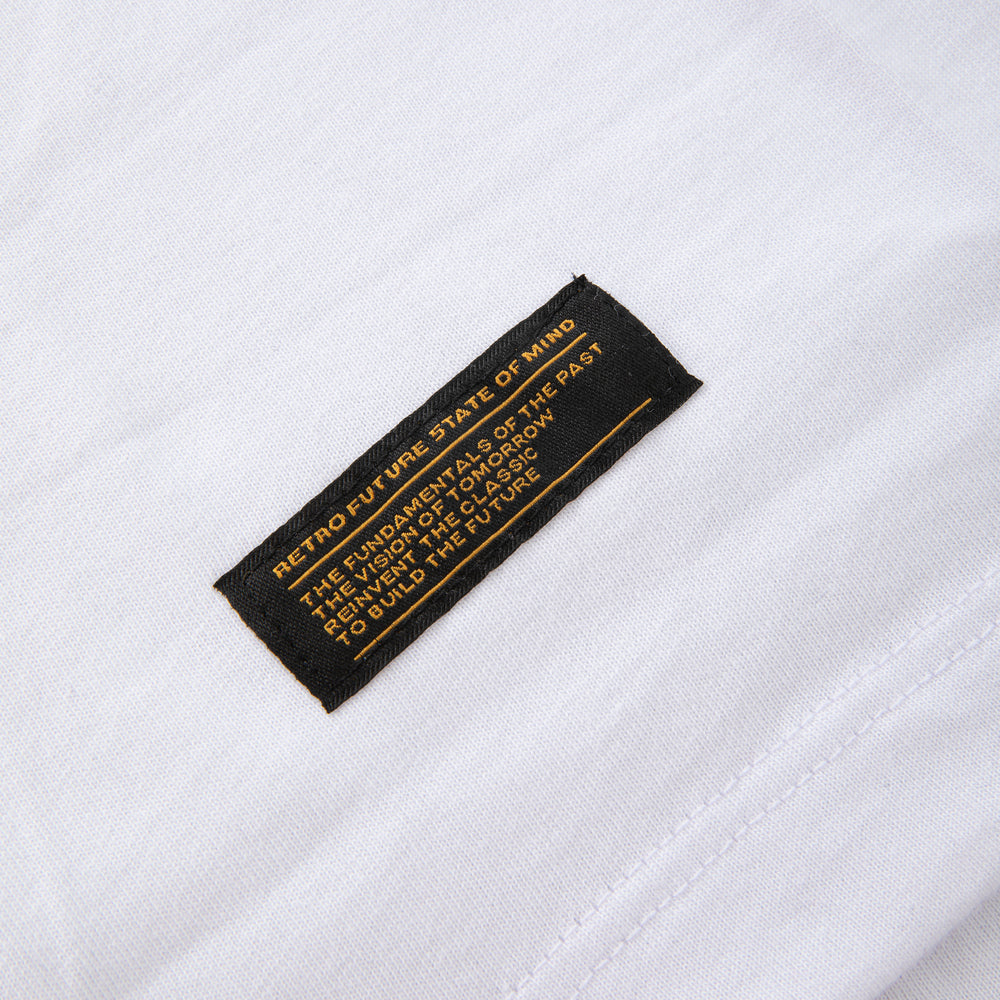 "RETROFUTURE BASIC" RF Raglan T-Shirt White