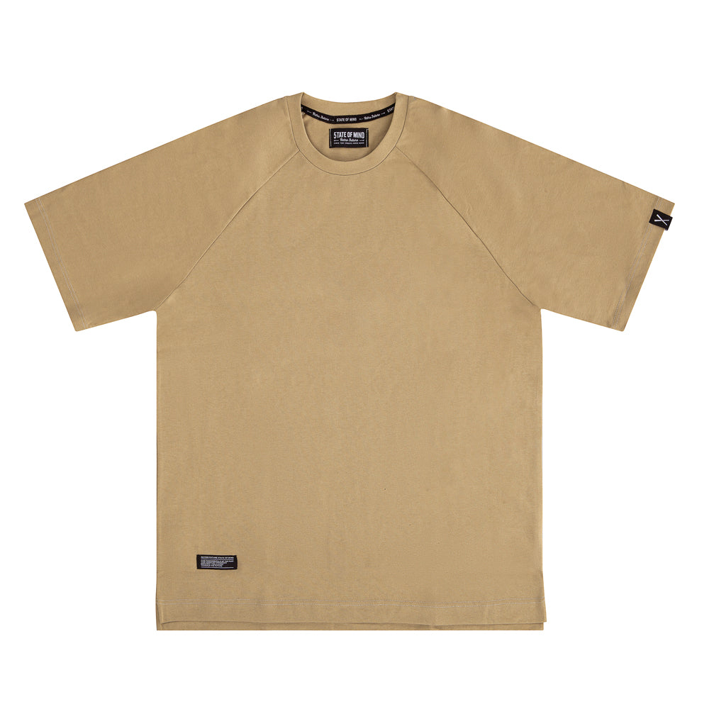 " RETROFUTURE BASIC " Raglan T-Shirt Sand