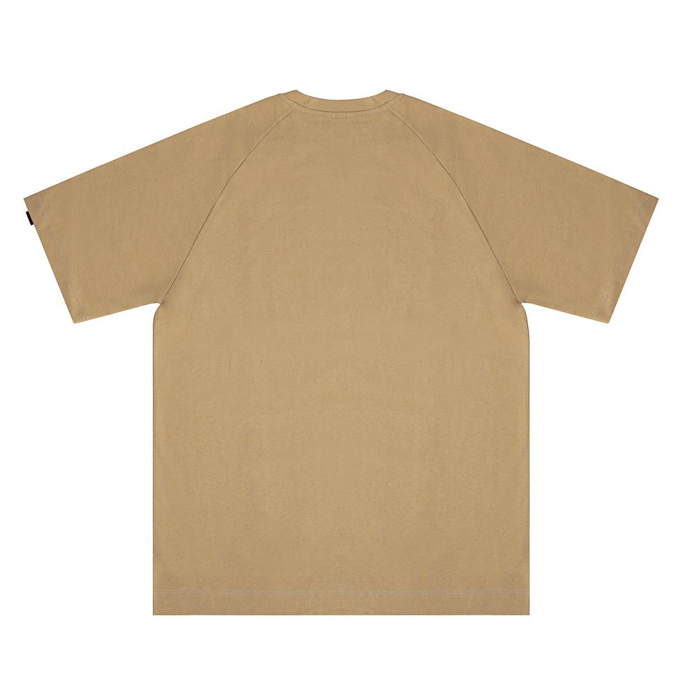 " RETROFUTURE BASIC " Raglan T-Shirt Sand