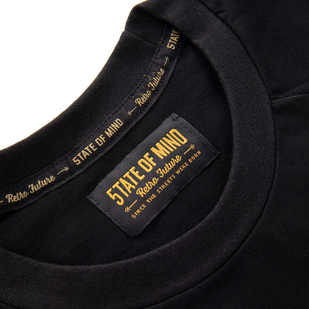 "RETROFUTURE BASIC" RF Raglan T-Shirt Black