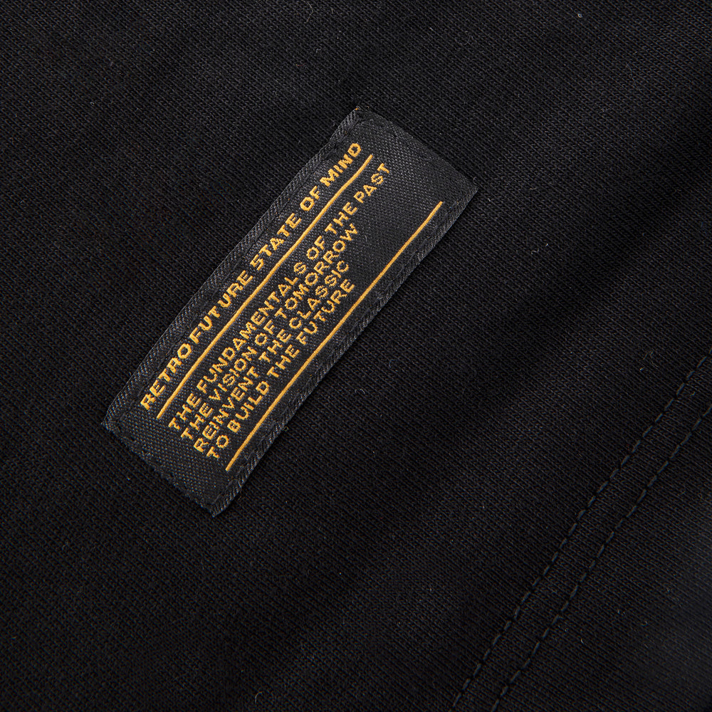 "RETROFUTURE BASIC" RF Raglan T-Shirt Black
