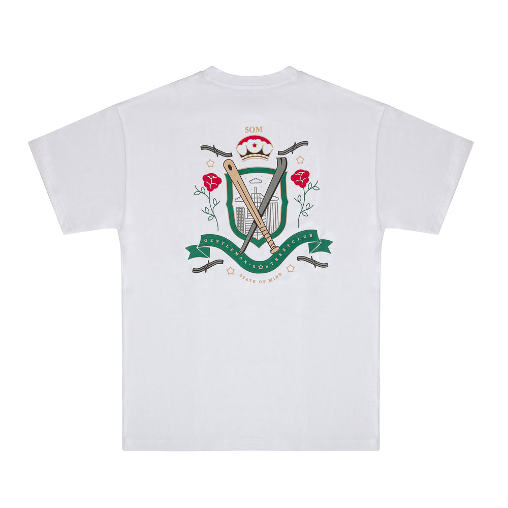 " GENTLEMAN CLUB " T-Shirt White
