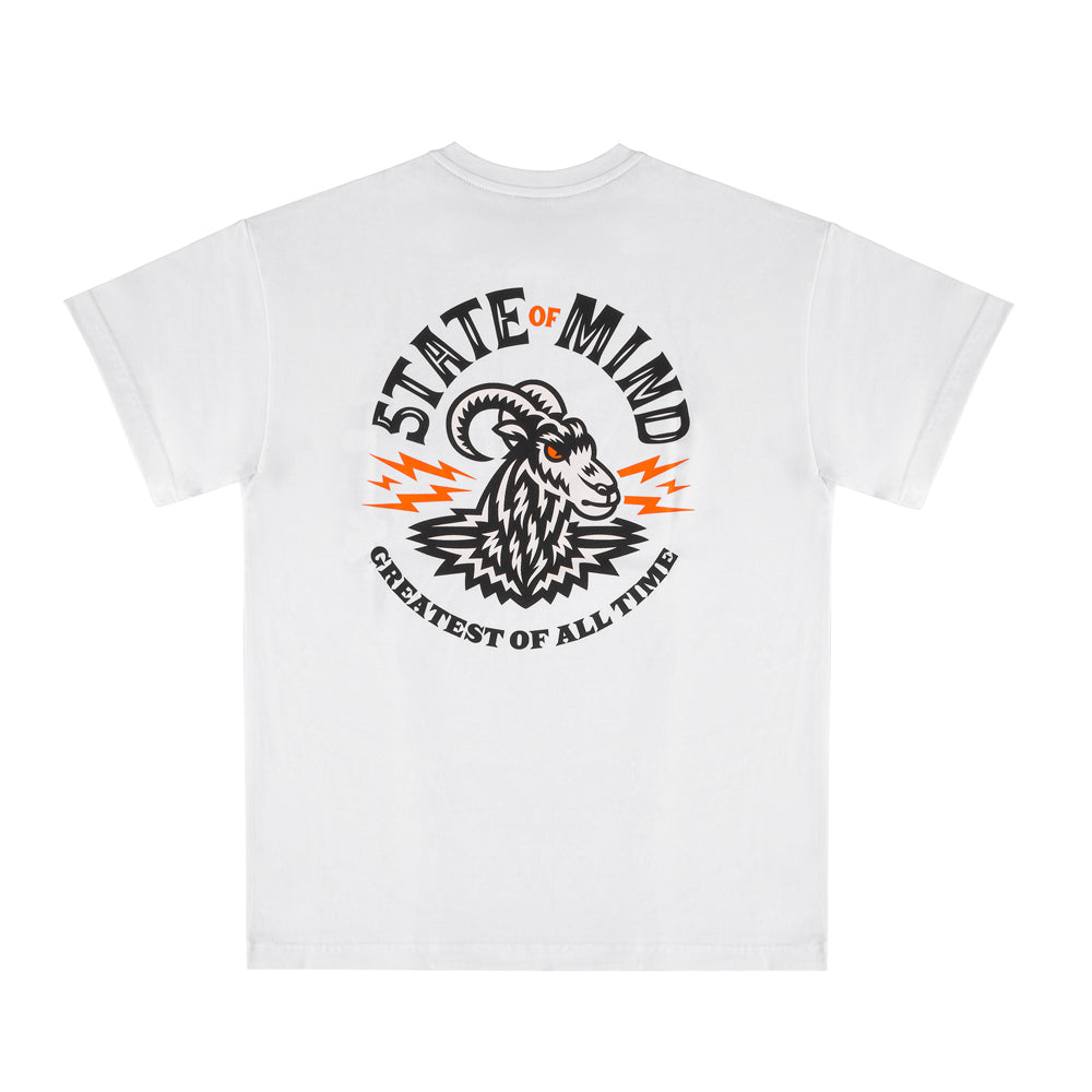 " GOAT " T-Shirt White