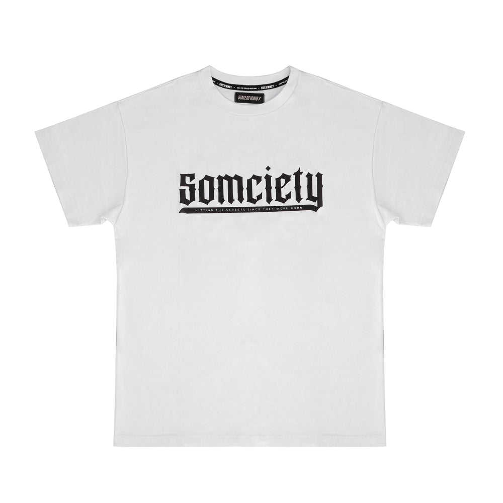 " 5OMCIETY " T-Shirt White