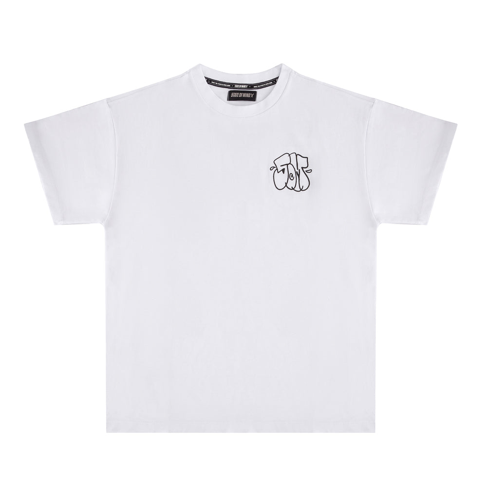 " 5OM FLOP STUDIO " T-Shirt White